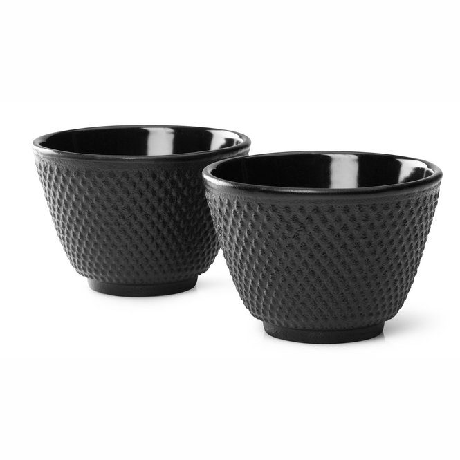 Theekopjes Gietijzer (set van 2) Jang zwart