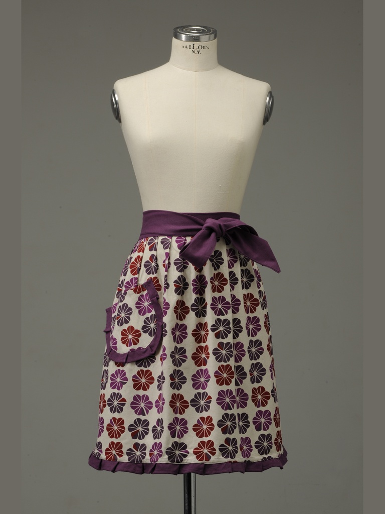 Keukenschort Bloem Bordeaux