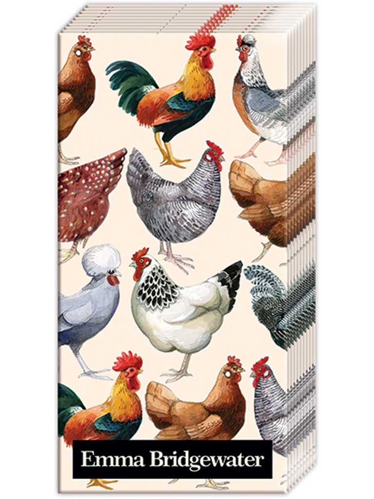 Papieren zakdoek 'Hen and Toast'