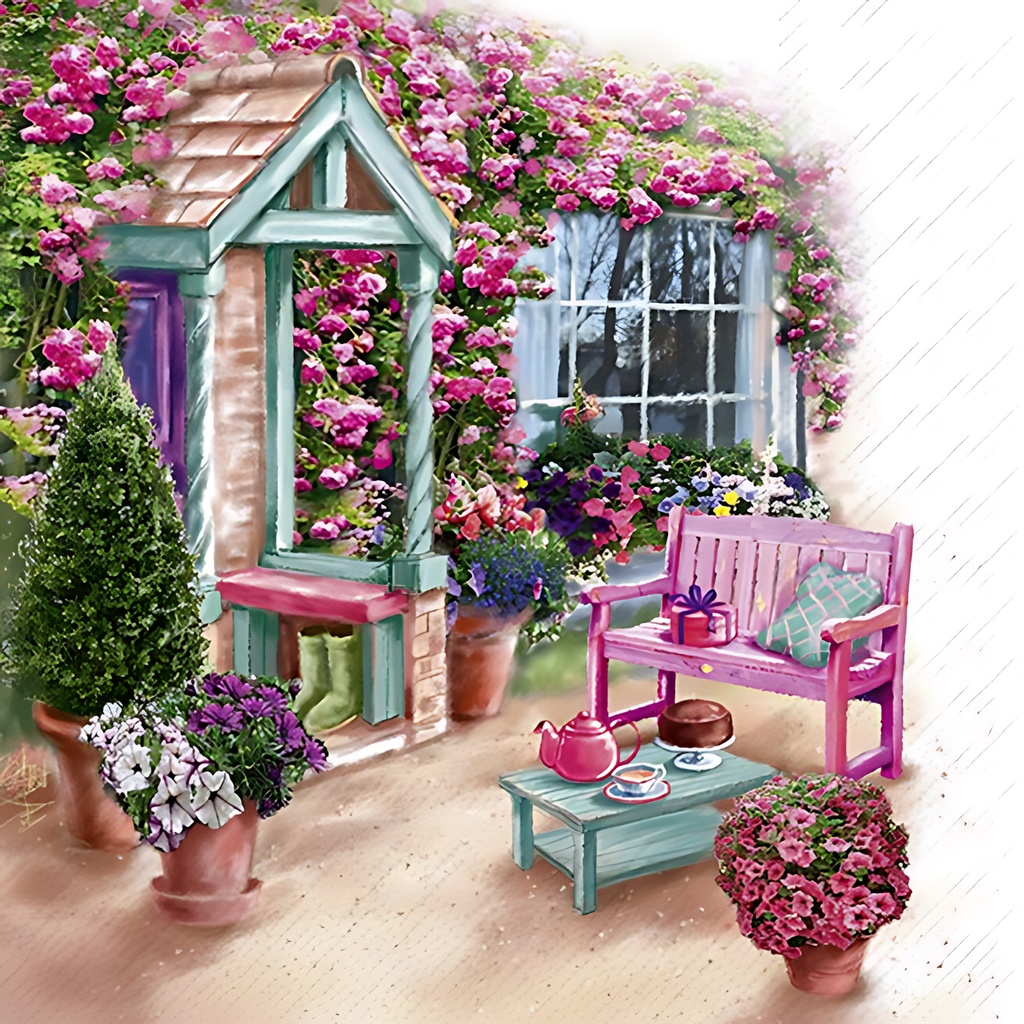 Lunchservet 'Garden View'