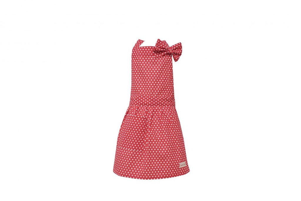 Kinderschort Polka dot rood