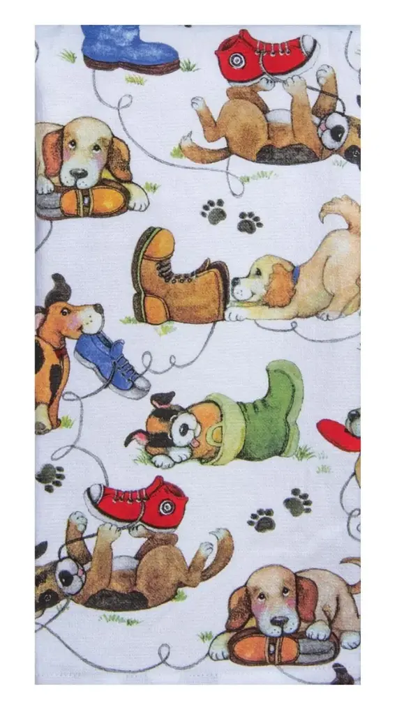 Keukenhanddoek 'Puppies'