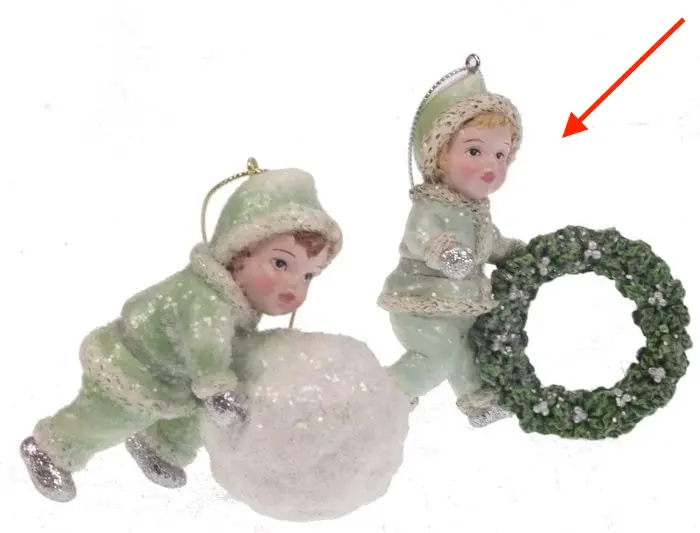 Ornament Kind met krans