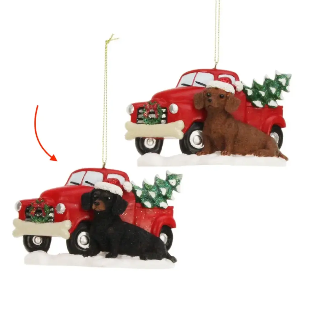 Ornament Teckel zwart