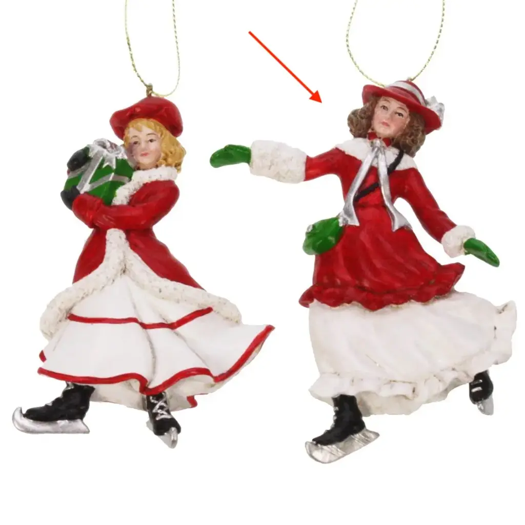 Ornament Dame op schaatsen afb. 2