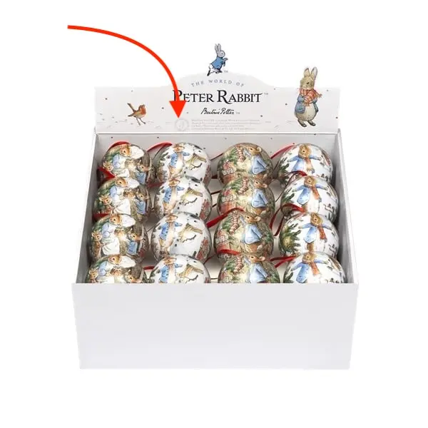 Kerstbal Peter Rabbit afb.2