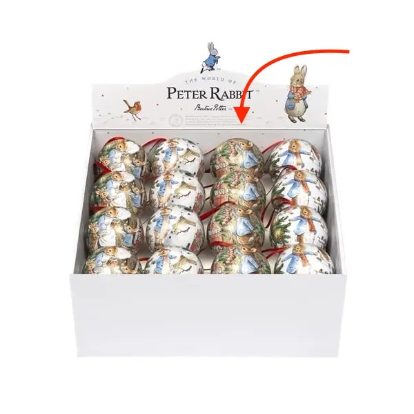 Kerstbal Peter Rabbit afb.3