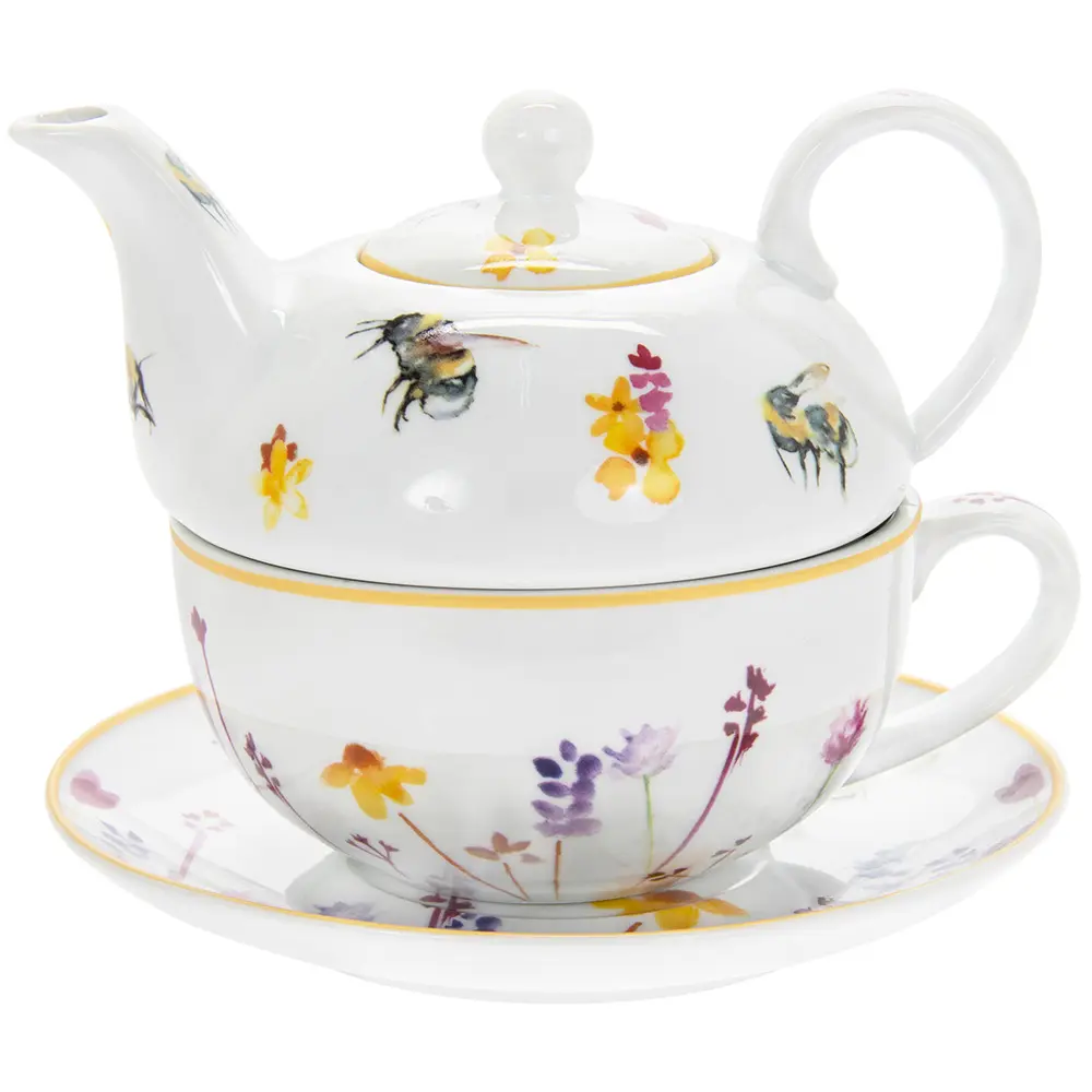 Tea for one set 'Busy Bees'