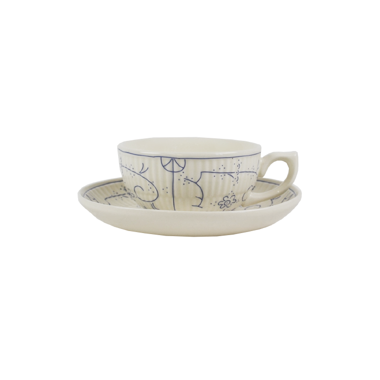 Tas en ondertas 0,25 Liter Royal Boch Copenhague