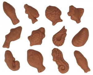 Zeevruchten in lactosevrije chocolade