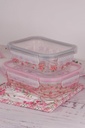 Glazen ovenschotel (set van 2)
