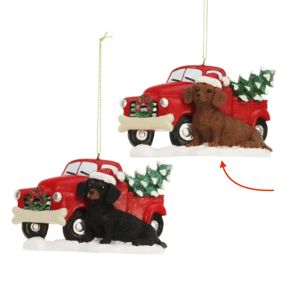 Ornament Teckel bruin