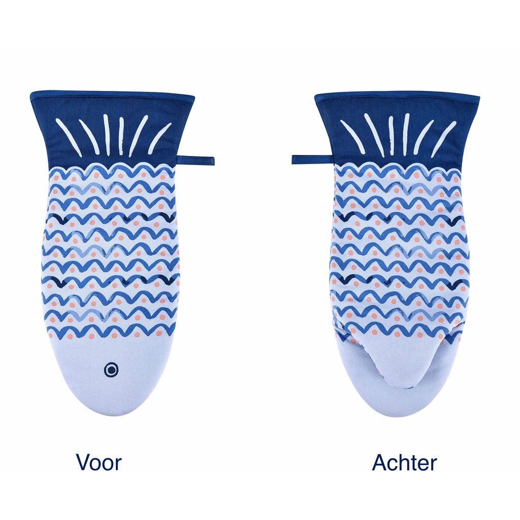 Ovenhandschoen 'Catch of the day'