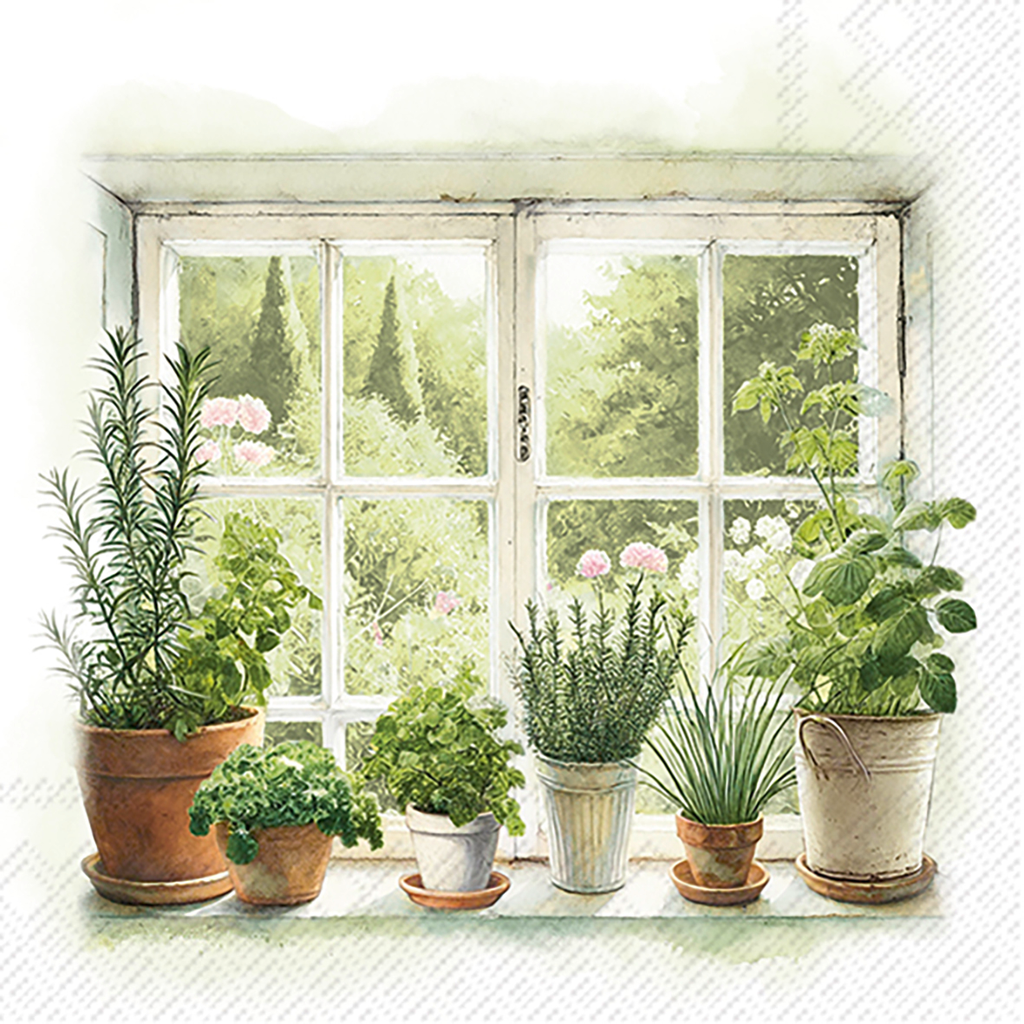 Lunchservet 'Homegrown Herbs'