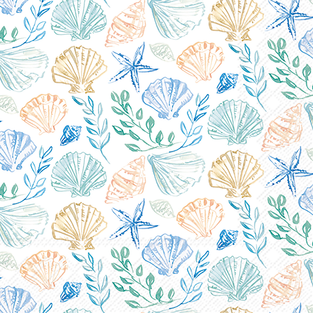 Lunchservet 'Blue Shells'