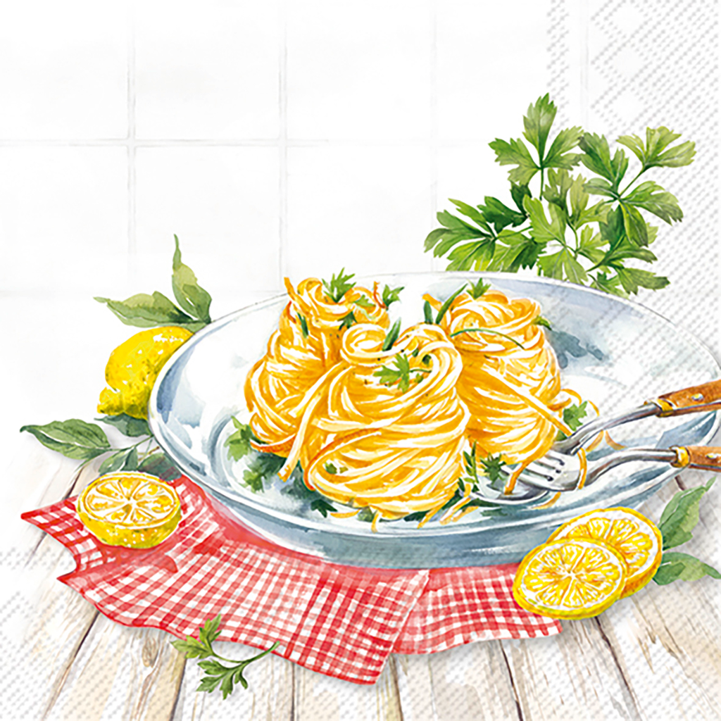 Lunchservet 'Spaghetti al Limone'