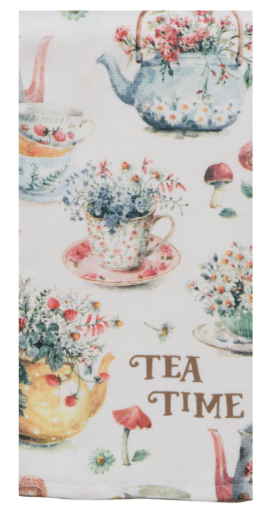 Keukenhanddoek 'Tea time'