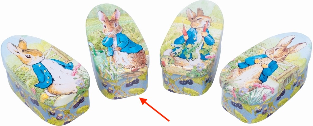 Blik Peter rabbit eivormig (afb.2)