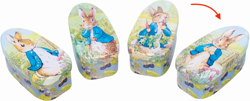 Blik Peter rabbit eivormig (afb.4)