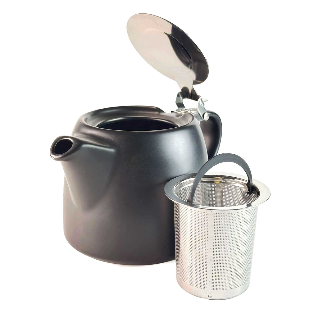 Theekan 'Kubik' zwart