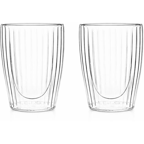 Dubbelwandige glazen Hera 35cl (set van 2) 