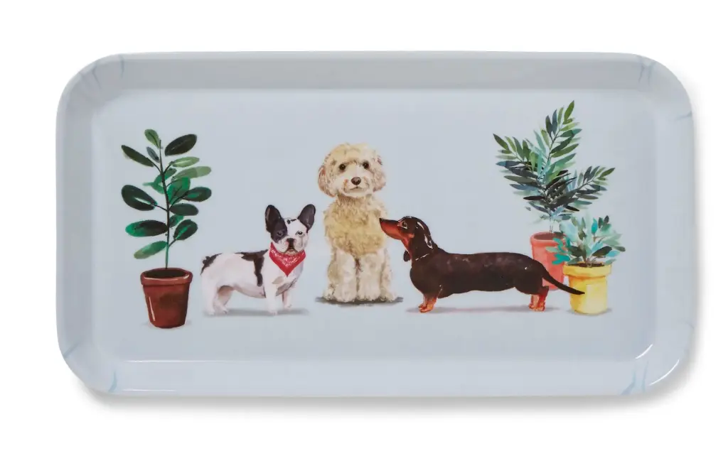 Dienblad 'Curious Dogs'