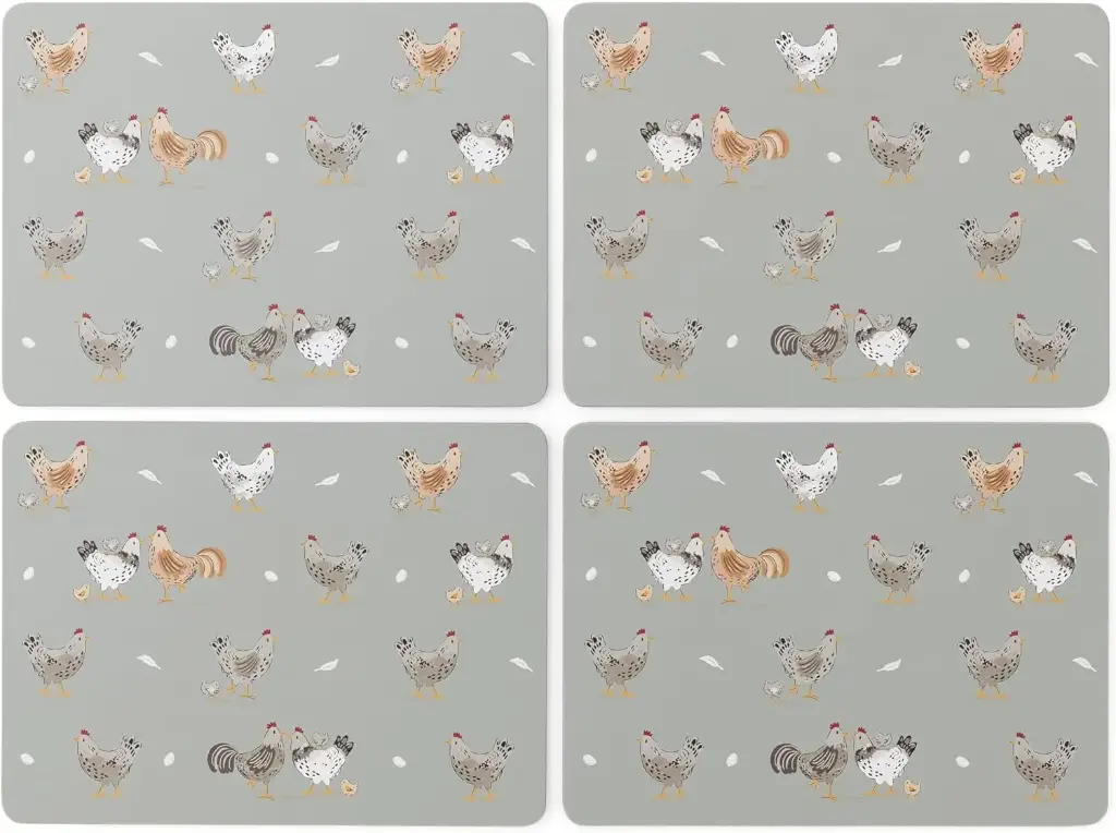 Placemats Hen House Lane (set van 4)
