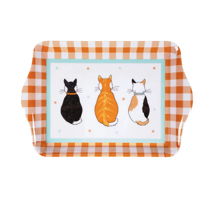Dienblad klein 'Cats in Wating'