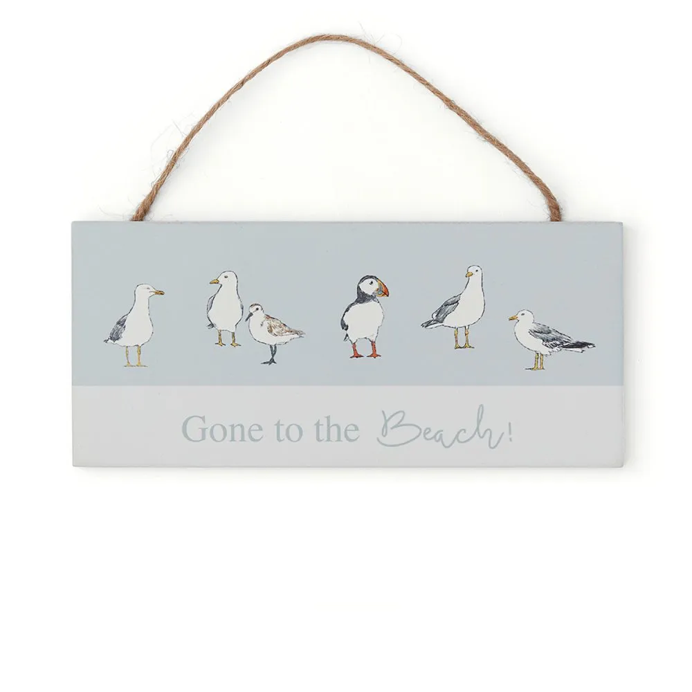 Houten bordje 'Beach'