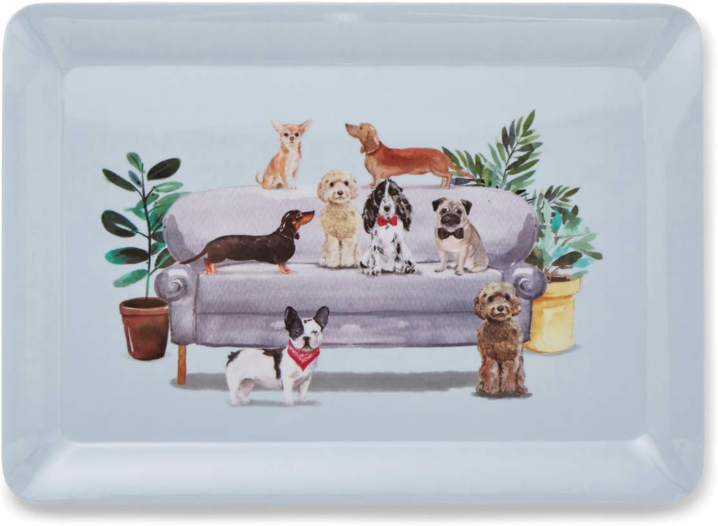 Dienblad 'Curious Dogs' groot