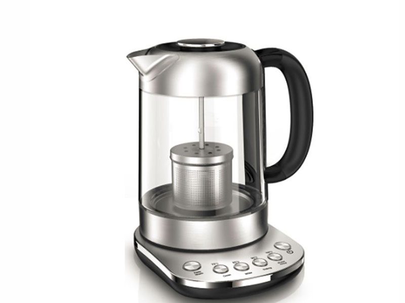 Waterkoker met geïntegreerde theefilter