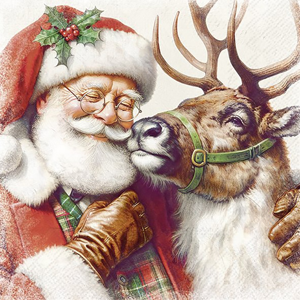 Lunchservet 'Santa's Beste Friend'