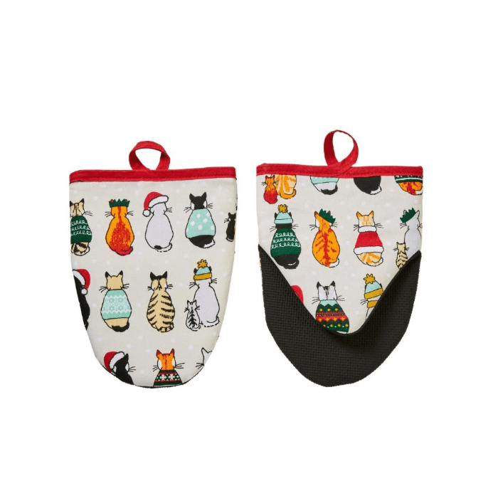 Ovenwanten 'Cats in waiting X-mas'