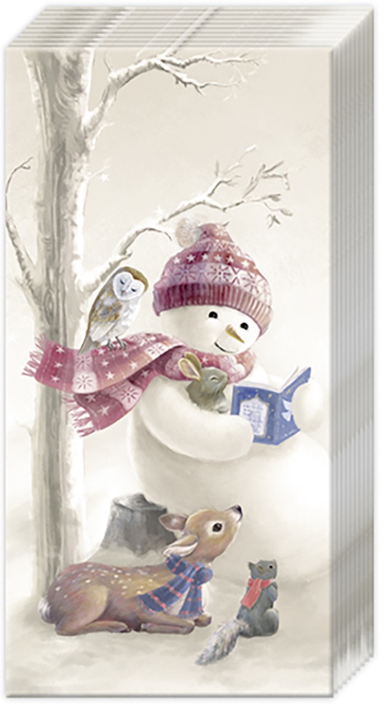 Papieren zakdoek 'Bedtime stories'