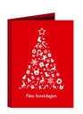 Kerstkaart en thee-in-1 mix 2 soorten 10 + 1 gratis