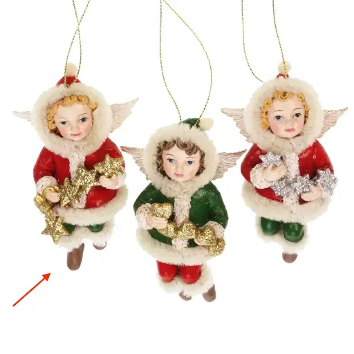 [AC022ME1] Ornament Engel met slinger afb.1