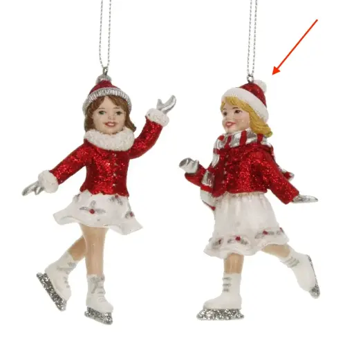 [AC027ME2] Ornament Meisjes aan het schaatsen afb.2