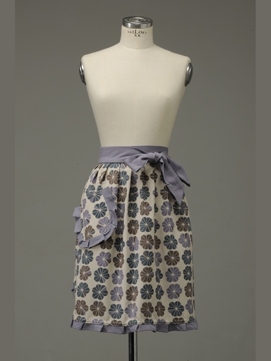 [AC601BR] Keukenschort Bloem Paars