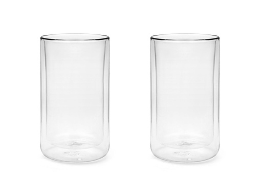 [AC599BR] Dubbelwandige glazen San Remo 400ml (set van 2)