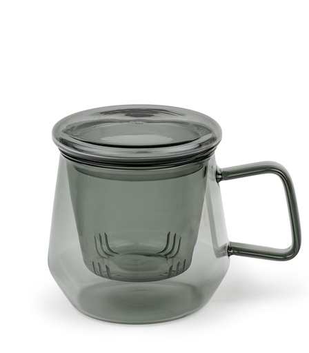 [AC594BR] Theemok met zeef en deksel Livorno Zwart