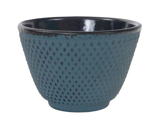 [AC058TX] Gietijzeren theekopje 'blauw'