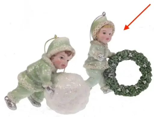 [AC024ME2] Ornament Kind met krans 