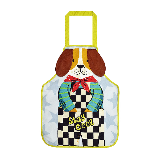 [AC416UW] Kinder keukenschort 'Dog'