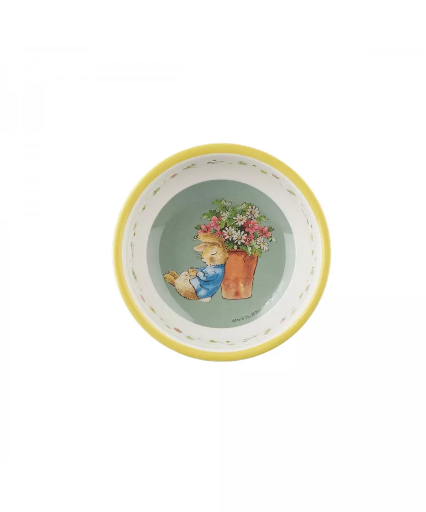 [AC004PJ] Bowl Peter Rabbit Geel