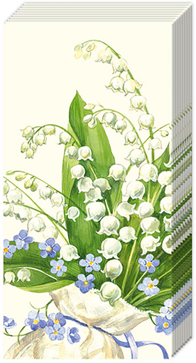 [ZAK26IHR] Papieren zakdoek 'Convallaria'