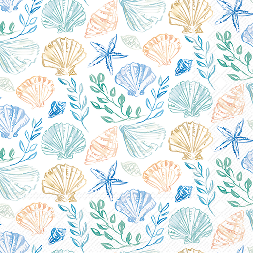 [SER122IHR] Lunchservet 'Blue Shells'