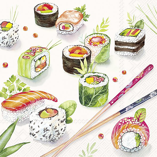 [SER136IHR] Lunchservet 'Sushi'