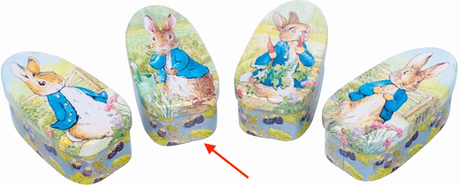 [AC036ME2] Blik Peter rabbit eivormig (afb.2)
