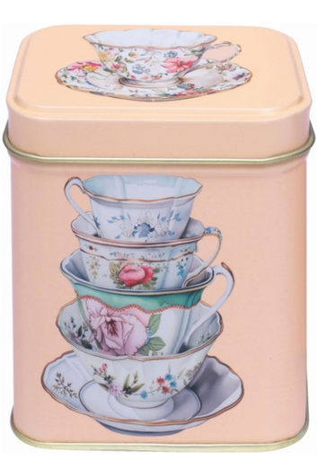 [AC041ME] Blik theekopje vintage zalm