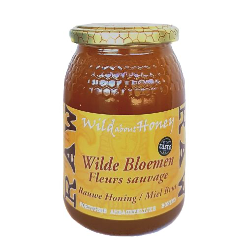 [HO019HY] Rauwe Honing van wilde bloemen 500 gram 